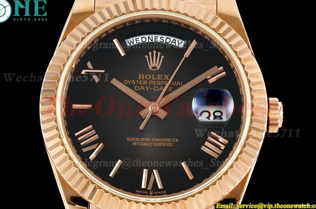 DayDate 228235 40mm VR3255(Gain Rmn RG RG KF Black Weight) 0126